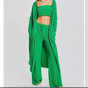 SEROYA KAMIKA CARDIGAN GREEN SMALL